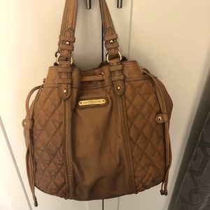 Brown Leather quilted Large Juicy Couture purse bag